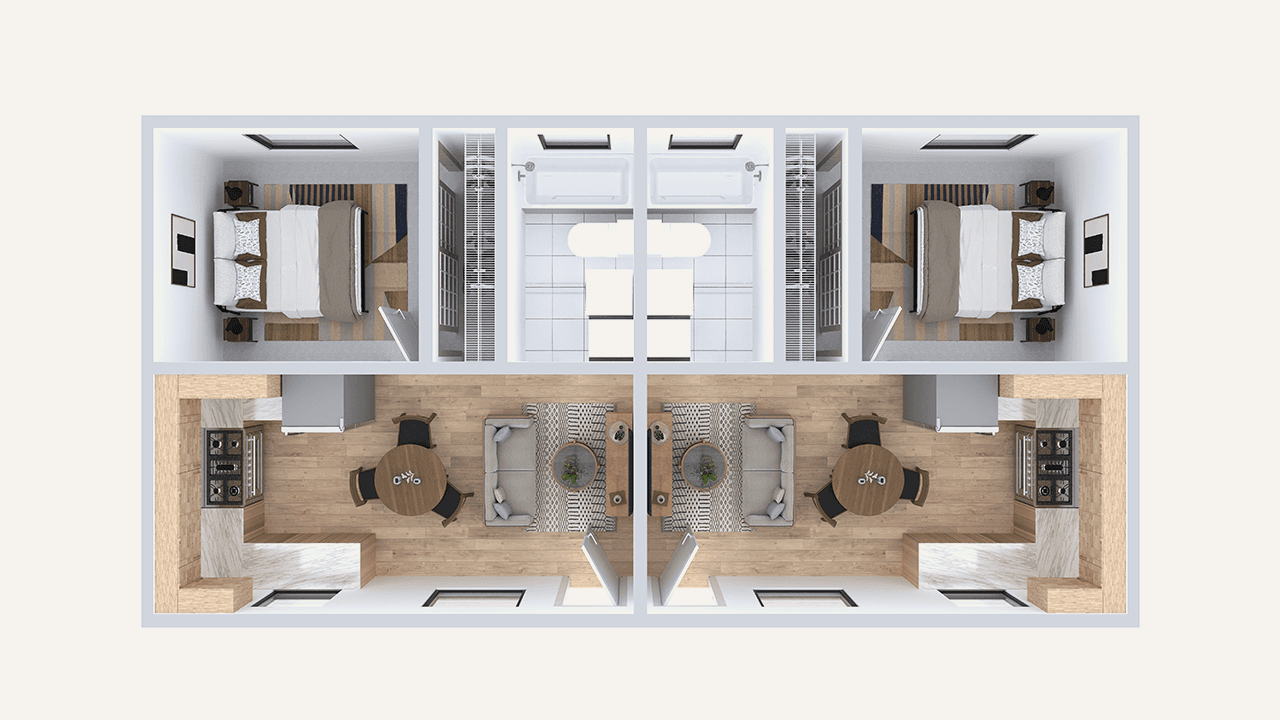 3D floor plan image of Custom Estate